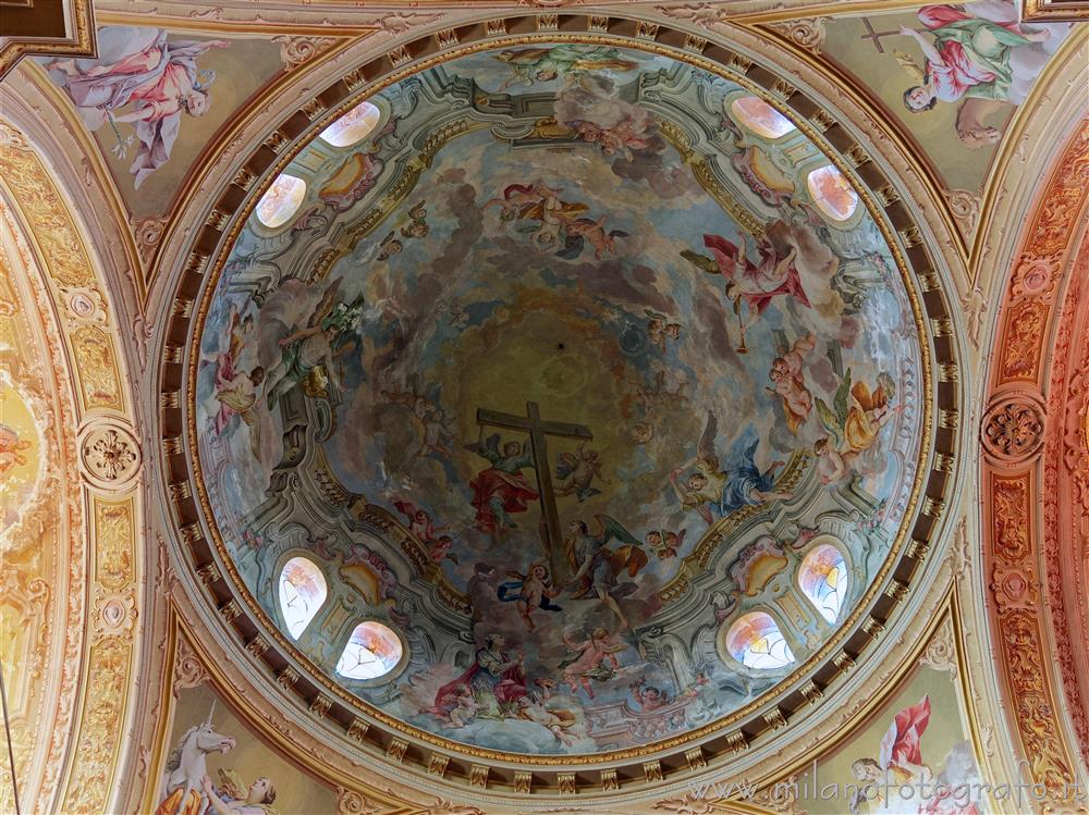 Carpignano Sesia (Novara) - Interno della cupola della Chiesa di Santa Maria Assunta